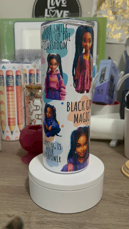 Black Girl Magic| 20oz Stainless Steel Tumbler