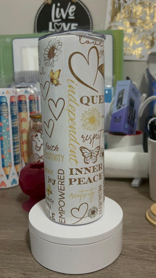 Queen Butterfly| 20oz Insulated Stainless Steel Tumbler